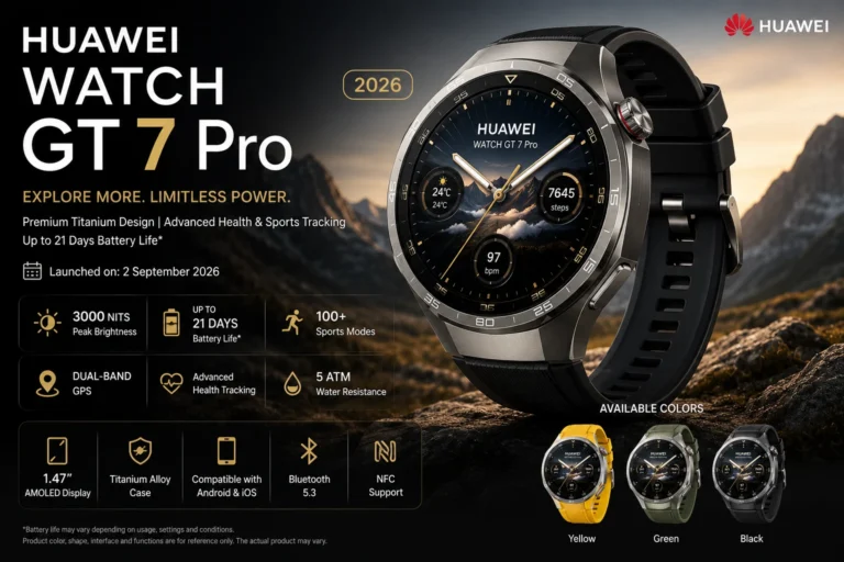 HUAWEI WATCH GT 7 Pro 2026: Price, Features, Specs and Release Date